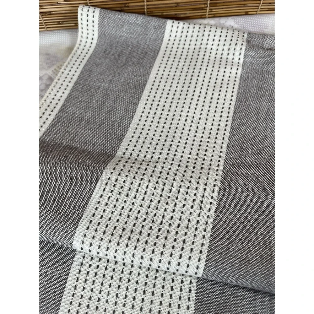 Farmhouse Rustic Macrame Tablerunner  13x108 Inch Light Brown - Picture 7 of 7
